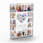 蝶ハートコラージュ写真ブロック フォトブロック (左)