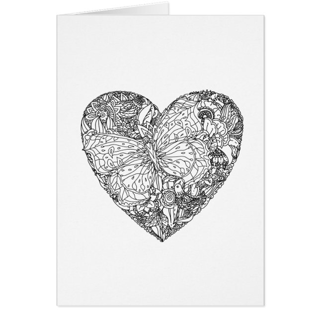 蝶ハートパターン (正面)