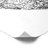 蝶ハートパターン2 ポスター (角)