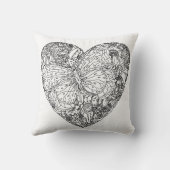 蝶ハートパターン クッション (裏面)