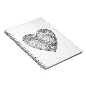 蝶ハートパターン ノートブック (右側)