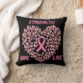 蝶ハート乳がん認識度 クッション (ブランケット)