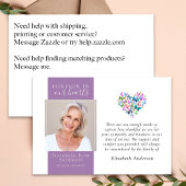 蝶ハート永遠に私たちのハート葬儀 サンキューカード