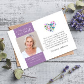 蝶ハート永遠に私たちのハート葬儀 サンキューカード