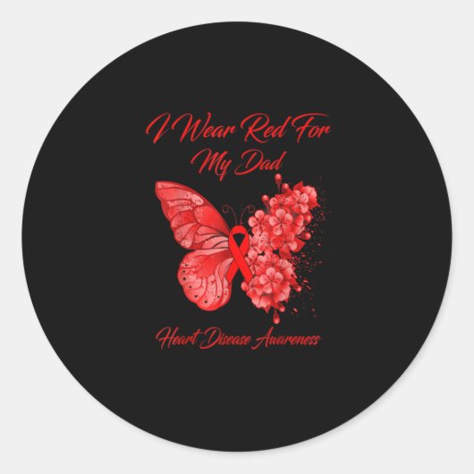 蝶ハート病認識度 ラウンドシール (正面)