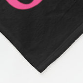 蝶ハート私は生存乳癌に気付いている フリースブランケット (角)