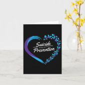 蝶ハート自殺認識度メンタルヘルス カード (黄色い花)