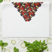 蝶ハート キッチンタオル (折り畳み)