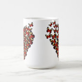 蝶ハート コーヒーマグカップ (中央)