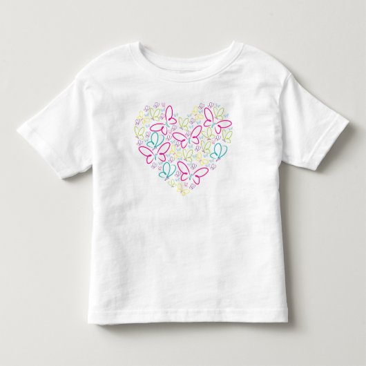 蝶ハート トドラーTシャツ (正面)