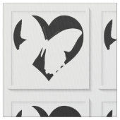 蝶ハート ファブリック (クローズアップ)