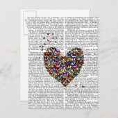 蝶ハート ポストカード (正面/裏面)