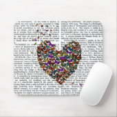 蝶ハート マウスパッド (マウス)