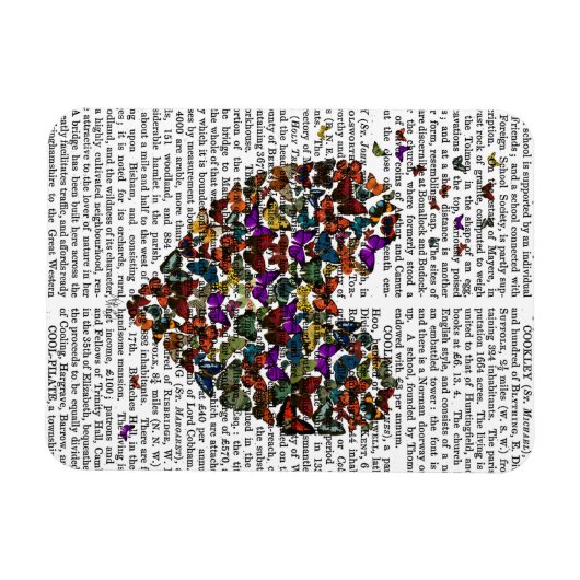 蝶ハート マグネット (横)