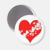 蝶ハート マグネット (正面/裏面)