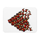 蝶ハート マグネット (横)