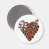 蝶ハート マグネット (正面/裏面)