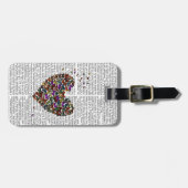 蝶ハート ラゲッジタグ (正面横)