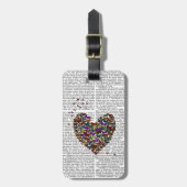 蝶ハート ラゲッジタグ (正面縦)