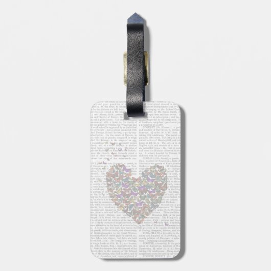 蝶ハート ラゲッジタグ (裏面縦)