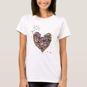 蝶ハート Tシャツ
