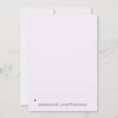 *~*蝶ハートAR6 QRウェディング日付を保存 招待状 (裏面)