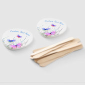 蝶ハ飛んでいるンドファン付きカスタム文字 ハンドファン (組立なし)