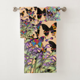 蝶バスタオオルセットを見る バスタオルセット