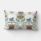 蝶バロック ランバークッション (裏面)