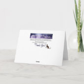 蝶バースデー・カードを持つファンタジーのゴシック様式女性 カード (裏面)