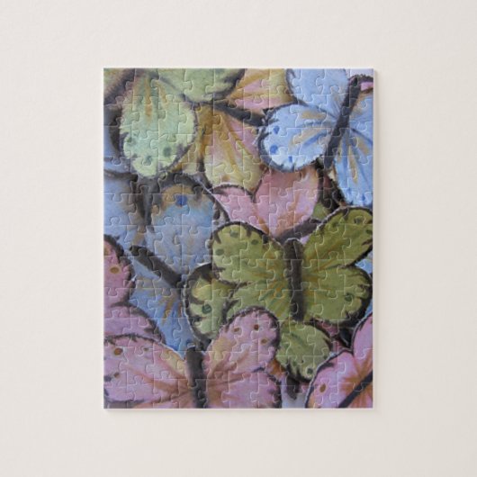 蝶パズルとギフトボックス ジグソーパズル (縦)