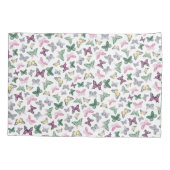 蝶パタエレガントーン枕ケース 枕カバー (裏面)