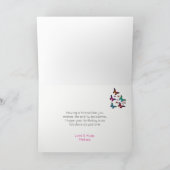 蝶パタカラフルーンオンブラック誕生日 カード (内部)