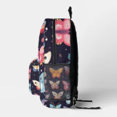 蝶パタカラフルーン印刷バックパック プリントバックパック (右)