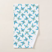 蝶パターカスタムン色グラフィック バスタオルセット (ハンドタオル)