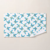 蝶パターカスタムン色グラフィック バスタオルセット (ハンドタオル)