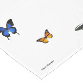 蝶パターンテーブルのランナー ショートテーブルランナー (コーナー)