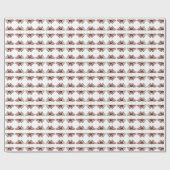 蝶パターンホリデーラップ ラッピングペーパー (フラット)