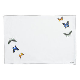 蝶パターン枕カバーセット 枕カバー