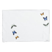 蝶パターン枕カバーセット 枕カバー (正面右)