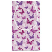 蝶パターン2 スモールペーパーバッグ (裏面)