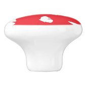 蝶パターン2 セラミックノブ (側面)