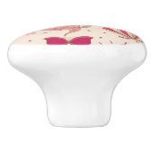 蝶パターン2 セラミックノブ (側面)