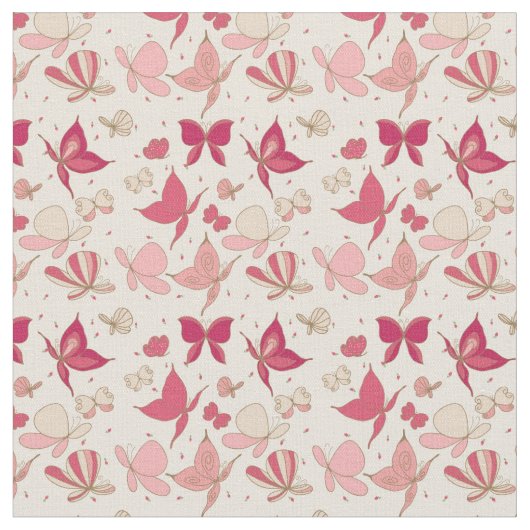 蝶パターン2 ファブリック (クローズアップ)