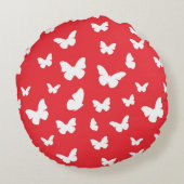 蝶パターン2 ラウンドクッション (裏面)