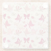 蝶パターン3 ガラスコースター (裏面)