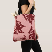 蝶パターン3 トートバッグ (クローズアップ)