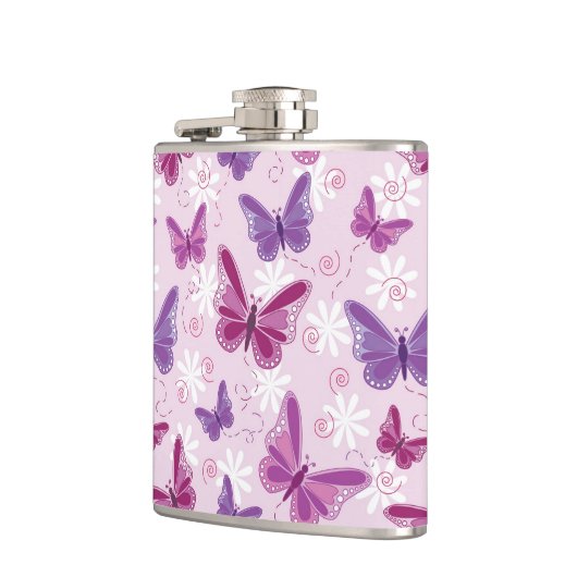 蝶パターン3 フラスク (左)