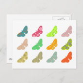 蝶パターン（の模様が）ある類 ポストカード (正面/裏面)