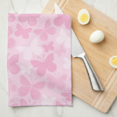 蝶パターン キッチンタオル (四つ折り)